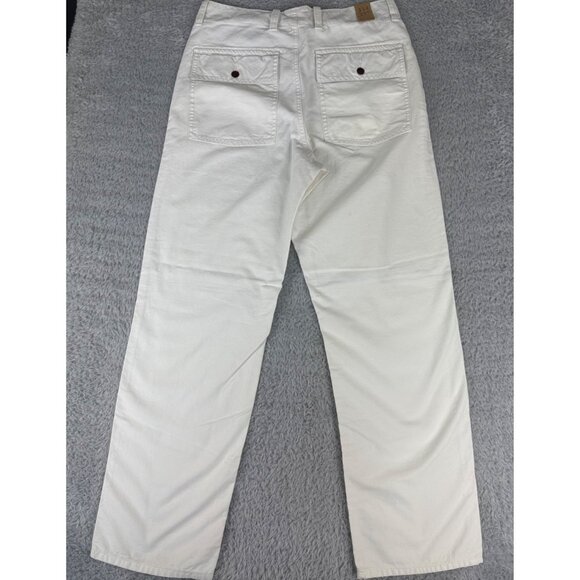 VTG J Crew Broken-In Favorite Fit Mens 31W 32L White NWT Y2K Casual Cotton Pants - Picture 11 of 16
